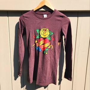 Y2K Ed Hardy Tattoo Graphic Long Sleeve Shirt